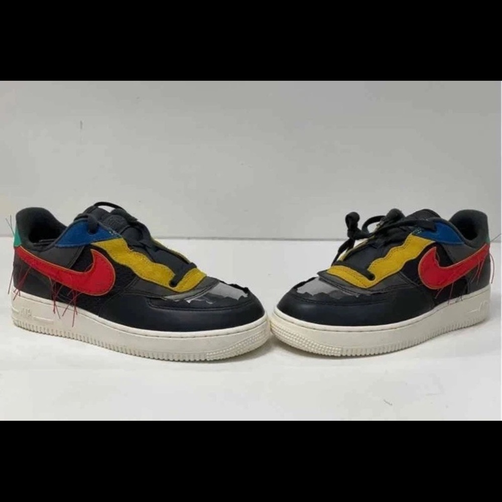 Nike Airforce1 Black History Month - Black and Red Athletic Shoes